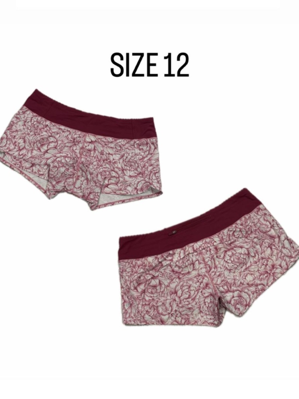 Lululemon Athletica Speed Up Shorts – Romantic Rose Floral Print – Size [12].